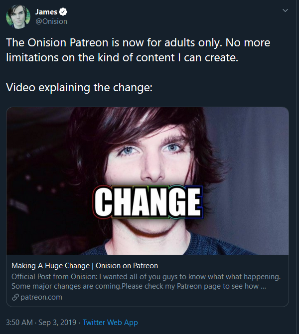 Twitter onision 2022 in